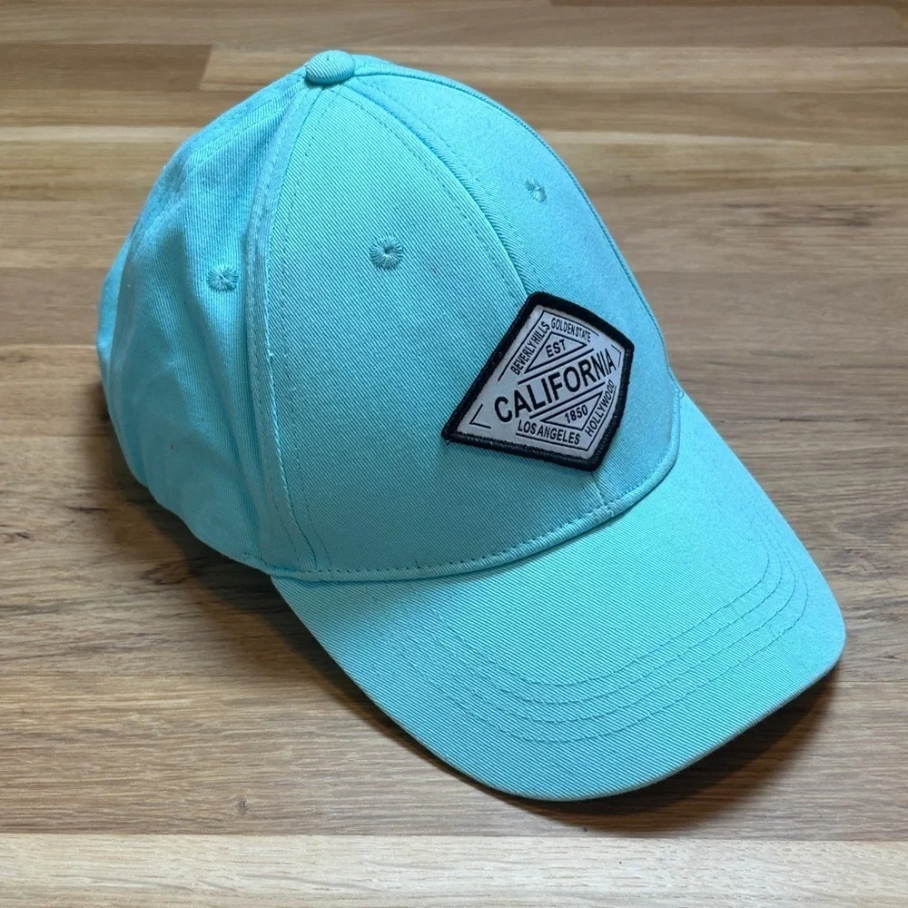 Robin Ruth Adjustable Aqua Baseball Cap with California Patch Women’s